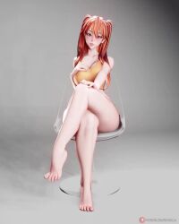 1girls 3d 3d_model 4:5 animated ass_cleavage ass_on_glass asuka_langley_sohryu bare_shoulders barefoot big_ass big_breasts busty butt_crack chair clothing crossed_legs dress feet female female_only full_body hourglass_figure large_ass large_breasts neon_genesis_evangelion no_sound orange_hair panties pinup pinup_pose red_hair rushzilla shorter_than_10_seconds sitting sitting_on_chair sleeveless sleeveless_dress soles solo_female spinning tagme thong tiptoes toes turntable_(animation) vertical_video video wide_hips yellow_dress