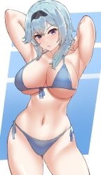 breasts eula_(genshin_impact) female female_only genm7 genshin_impact milf solo