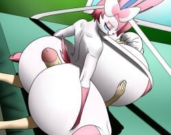 anthro big_ass big_breasts breasts bubble_butt buttjob female huge_breasts jonhexelleirr penis pokémon_(species) pokemon pokemon_focus sylveon tagme