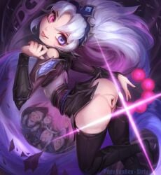 anal anal_beads anus edg_zoe esports_series female female_only gaping_anus heterochromia league_of_legends looking_at_viewer sirfy tagme zoe_(league_of_legends)