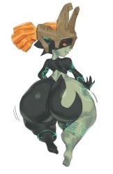 ass big_ass big_butt body_markings bottom_heavy bubble_ass bubble_butt fangs fat_ass fat_butt female female_only fused_shadow huge_ass huge_butt imp_midna large_ass large_butt looking_at_viewer looking_back midna nintendo orange_eyes orange_hair shortstack the_legend_of_zelda the_legend_of_zelda:_twilight_princess thick_ass thick_thighs twili twilight_princess two_tone_body undergroundj wide_hips yellow_sclera