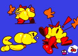 anthro big_ass big_penis female huge_cock ms._pac-man pac-man pac-man_(series) penis sex small_but_hung superiorfox waddling_head