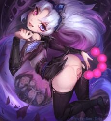 anal anal_beads anus edg_zoe esports_series female female_only heterochromia league_of_legends sirfy tagme zoe_(league_of_legends)