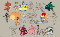 2021 animal_crossing ankha anthro armello ass breasts bunny cleavage dragon eddy-boy feline fox furry gun huge_breasts magna_(armello) mouse nintendo nipples original original_character pig poodle robot squirrel thick_thighs thighs weightlifting wide_hips yellow_fur