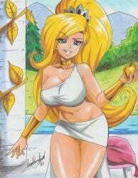 1girls 2022 big_breasts blonde_hair blue_eyes cartoon_network cleavage eris_(billy_and_mandy) goddess pencil_(artwork) ravern_clouk solo solo_female tagme the_grim_adventures_of_billy_and_mandy thick thick_thighs