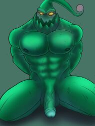 1male dick gay green_body humanoid league_of_legends looking_at_viewer male_only muscular muscular_male nude pecs riot_games solo solo_focus thorekgs veiny_penis zac