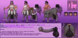 1futa animal_genitalia areolae backsack balls big_breasts breasts censor_bar censored censored_penis centaur character_sheet clothed clothing dark-skinned_futanari dark_skin erection flaccid fully_sheathed futa_centaur futa_only futa_sans_pussy futanari horseballs horsecock huge_balls huge_cock humanoid large_breasts mostly_clothed muscular muscular_futanari nipples penis perineum sheath solo standing testicles text violetta_duskmane zyldark