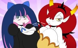 disney disney_channel disney_xd drawsputin goth hekapoo massive_breasts panty_&_stocking_with_garterbelt star_vs_the_forces_of_evil stocking_anarchy tagme