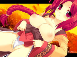 breasts kinoshita_ichi large_breasts long_hair nipples ragnarok_online red_hair soul_linker