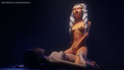 3d ahsoka_tano airress3d_(3d-modeller) female female_only multiple_girls padme_amidala render romantic romantic_couple star_wars the_clone_wars:_season_seven togruta tommesr_(artist) yuri