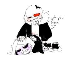 animated_skeleton dust_sans dusttale dusttale_sans english_text gay horror_sans horrortale horrortale_sans sans sans_(horrortale) sans_au sans_oc sanscest selfcest skeleton text undertale_au white_background yaoi