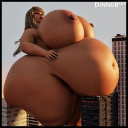 1girls 3d ass bbw belly big_ass big_belly big_breasts breast_expansion breasts busty celica_(dinner-kun) city daz3d dinner-kun female giantess huge_ass huge_belly huge_breasts hyper hyper_ass hyper_belly hyper_breasts lactation naked nude nude_female original original_character thick_thighs