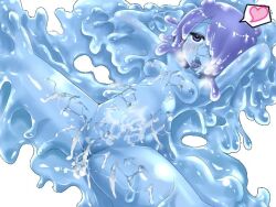 ahe_gao blue_eyes blue_slime blush cum cum_inside cum_on_body dlsite.com mosaic_censoring pussy_juice screencap sex slime slime_girl slime_monster small_breasts spread_legs steamy_breath the_dungeon_of_lulu_farea translucent visual_novel