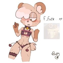 bad_anatomy cringe cum eggnog_(flavor_frenzy) femboy flavor_frenzy furry gay male pinkycatpssy small_penis uwu white_fur wtf_is_this