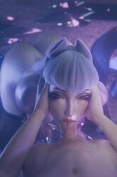 1boy 1girls 3d 3d_animation :>= animated ass ass big_penis blowjob deepthroat evelynn evilaudio fellatio female high_resolution holding_head k/da_all_out_evelynn k/da_all_out_series k/da_evelynn k/da_series katsukitty large_penis league_of_legends light-skinned_female light-skinned_male light_skin male male_pov nsfwmegaera oral oral_penetration oral_sex penis penis_in_mouth pov pov_eye_contact pov_male runny_makeup seductive seductive_eyes seductive_look sensual shorter_than_30_seconds sound sucking sucking_penis tagme that_maskey veiny_penis very_high_resolution video video_games