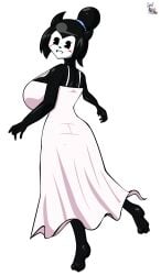 bendy bendy_and_the_ink_machine big_breasts breasts female fusion fusion_character hasshaku-sama looking_at_viewer smiling tagme urban_legend voluptuous watermark