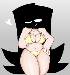 1girls arcaned_roses bikini bikini_bottom bikini_top female female female_only golden_bikini mystery_(roses_arcaned) roses_arcaned tagme