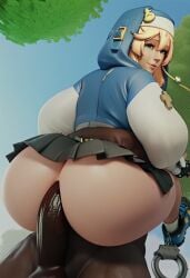 1femboy 2boys 3d ai_generated anal anal_sex aqua_eyes big_penis blonde_hair bridget carrying clothed dark-skinned_male exposed_ass gay gay_sex generalbutch_(style) guilty_gear guilty_gear_strive hood hood_up huge_ass huge_cock interracial light-skinned_male looking_back maledom miniskirt nature nature_background outdoors outside outside_sex park pov public_sex skirt skirt_lift sodaglow_artist stand_and_carry_position standing standing_sex submissive_femboy tagme