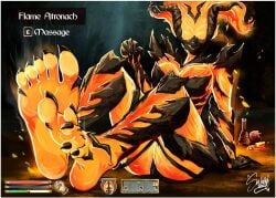 atronach barefoot demon demon_girl feet female flame_atronach foot_fetish monster monster_girl oblivion sinfullysoles soles the_elder_scrolls