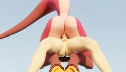 3d_(artwork) absurd_res andromorph andromorph/male anthro anus ass balls big_breasts blender_(artwork) blender_cycles bodily_fluids breasts comic cum digital_media_(artwork) dominant dominant_female domination/submission dorukolorukalai duo erection female fur genital_fluids genitals gunmouth hair hi_res hooves human intersex intersex/male male male/female mammal maradorukolorukalai nude nude_female nude_male penetration penile penile_penetration penis penis_in_pussy pussy red_body sex simple_background submissive submissive_male tail vaginal_penetration vaginal_penetration