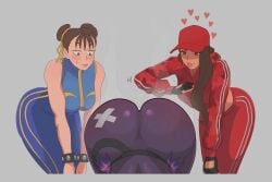 2knsfw1 3girls ass big_ass big_butt bubble_ass bubble_butt chun-li dark-skinned_female dark_skin fortnite fortnite:_battle_royale huge_ass large_ass large_butt raven_team_leader ruby_(fortnite) slapping_ass slapping_butt
