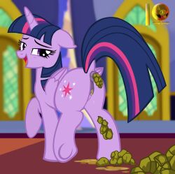 absurd_res alicorn animal_genitalia animal_pussy anus cutie_mark dock ears_down equid equine equine_pussy eyelashes feces feral friendship_is_magic genitals hair hasbro hi_res hooves horn looking_back mammal moon_pearl my_little_pony pivoted_ears puffy_anus purple_body purple_eyes purple_hair purple_tail pussy raised_tail scat scat succubi_samus twilight_sparkle_(mlp) wings