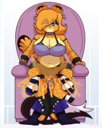 2girls anthro_on_anthro canine chair chubby chubby_female domestic_cat domestic_dog facefart fart fart_fetish feline garfield_(series) garfield_the_cat gothfield hybrid jieze_(jieze) mspaintgts oc orange_fart rodentialc skunk trans_woman transfem yuri