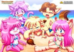 alfred_(little_tails) angel_(little_tails) annie_(little_tails) april_(little_tails) ass bbmbbf beach blush cat cathy_(little_tails) closed_eyes female glasses gold_level little_tails male male/female open_mouth palcomix pietros_secret_club sex sex_on_the_beach tongue tongue_out