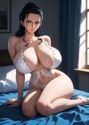 1girls 2d ai_generated ass big_ass big_breasts black_hair breasts curvaceous curvaceous_female curvaceous_figure curvy curvy_figure green_eyes high_quality hourglass_figure huge_breasts inviting_to_sex large_breasts light-skin light-skinned_female lingerie lingerie_only lips long_hair mature mature_female mature_woman milf milf-master mommy nico_robin one_piece pale-skin pale-skinned_female posing sagging_breasts seductive seductive_look sexy_clothing sexy_pose stable_diffusion tagmeo thick_ass thick_butt thick_thighs thighs wide_hips