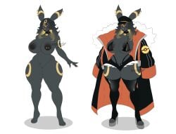 2024 5_fingers anthro anthrofied areola areola_slip arm_markings barbell_piercing bell bell_collar big_breasts bikini bikini_top black_bikini_top black_body black_bottomwear black_clothing black_fur black_hair black_hat black_headwear black_jacket black_legwear black_shorts black_thigh_highs black_topwear blonde_highlights bottomwear breasts clothed clothed_anthro clothed_female clothing collar denim denim_bottomwear denim_clothing denim_shorts digital_drawing_(artwork) digital_media_(artwork) ear_piercing eeveelution eyelashes female fingers footwear front_view full-length_portrait fur gatoradeew generation_2_pokemon genitals grey_body grey_fur hair hat headgear headwear hi_res high_heels highlights_(coloring) huge_breasts jacket jingle_bell jingle_bell_collar leg_markings legwear markings navel nintendo nipple_barbell nipple_piercing nipples nude nude_anthro nude_female orange_clothing orange_jacket orange_topwear piercing pokemon pokemon_(species) pokemorph portrait pussy red_sclera shoes shorts simple_background small_waist smile solo swimwear thigh_highs thigh_markings thong_straps topwear two-piece_swimsuit umbreon white_background