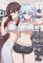 focalors (genshin impact) (cosplay) from genshin impact by sidillusts