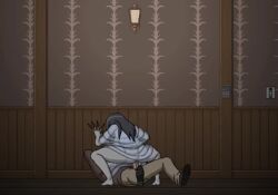 1boy 1girls ambiguous_penetration animated banshee big_breasts blowjob breasts cap cowgirl_position dominant domination game_cg ghost ghost_girl lags light_skin rape red_hair submissive tagme video