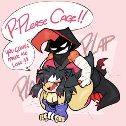 absurd_res all_fours ass begging big_butt blush cage_(royalchomper) cape clothing doggy_style duo female from_behind_position generation_3_pokemon generation_5_pokemon generation_6_pokemon generation_9_pokemon hair hi_res hood hood_up male male/female mawile mega_evolution mega_mawile nintendo pokemon pokemon_(species) pulling_hair rowan_(chikidoodlez) scrafty sex speech_bubble sweater tinkaton topwear touching_hair virito