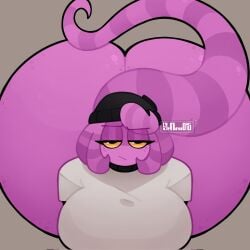 anthro big_ass big_breasts huge_ass lizard looking_at_viewer original_character pink_skin randy_(srnava) serious srnava twitter