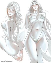 1girls ass barefoot belly belly_button big_ass big_breasts big_butt bikini blush blushing breasts busty butt child_bearing_hips crossbreed_priscilla dark_souls dragon_girl dragon_horns fat_ass feet female female_only fluffy_tail fromsoftware fur half_dragon hips horns large_ass large_breasts large_butt pale-skinned_female pale_skin princess ragecndy royal royalty tagme tail thick thick_ass thick_thighs thighs thin thin_waist tummy underwear wide_hips yellow_eyes