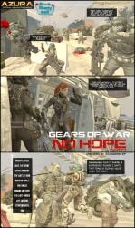 comic death gears gears_of_war guro locust_(gears_of_war) male male_death necrophilia
