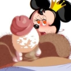 angelauxes anthro anthro_penetrated blowjob cowgirl_position cum_inside disney flat_chested furry minnie_mouse oral pettanko stomach_bulge tagme urine video