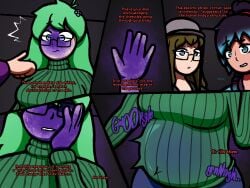 big_breasts blueberry_inflation breasts female huge_breasts inflation sinflative spherical_inflation tagme thick_thighs wide_hips