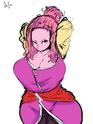breasts chronoa dragon_ball dragon_ball_xenoverse early_design female giygal milf mommy supreme_kai_of_time tied_hair