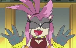 1girls against_glass against_surface against_window amy_rose animated bouncing_breasts breast_jiggle breast_press breast_squish breasts breasts_against_glass breasts_on_glass cleavage cleavage_cutout cleavage_window clothed clothing female female goth goth_girl gothified jiggle lovesick_amy mashed parody pink_fur pink_hair solo solo_female solo_focus sonic_(series) sonic_the_hedgehog_(series) sound tagme video voice_acted