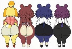 2girls able_sisters ai_generated animal_crossing apron ass ass_chart big_ass big_breasts big_butt big_hips blush booty breasts bursting_breasts canine curvaceous curvaceous_body curvaceous_female curvaceous_figure curves curvy curvy_body curvy_female curvy_figure curvy_hips dialog dialogue dumptruck_ass dumptruck_butt fat_ass female furry furry_female gigantic_ass gigantic_hips hedgehog hedgehog_girl huge_ass huge_breasts isabelle_(animal_crossing) labelle_able lubbasdump mabel_able massive_ass nintendo plump_ass plump_body sable_able smiling thick_ass thick_hips thick_thighs wide_hips