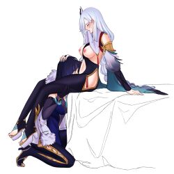 shenhe (genshin impact) from genshin impact by yasburger