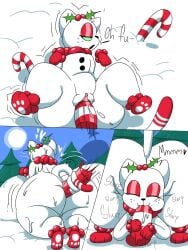ass big_butt bodily_fluids candy candy_cane dessert dialogue dildo domestic_cat felid feline felis female feral food freckles genital_fluids genitals japansadface junipurr mammal neck_tuft penetration pussy sex_toy solo tail text tuft vaginal_penetration vaginal_penetration