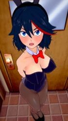 big_breasts bunny_ears bunnysuit embarrassed female_only kill_la_kill koikatsu matoi_ryuuko theyuta123