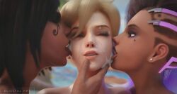 3d blizzard_entertainment characater game mercy overwatch overwatch_2 pharah shooter sombra videogame