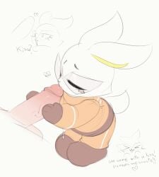 >w< 2025 2d_animation animated anthro anthro_focus balls biped blush blush_lines bodily_fluids body_blush bombun_(kekitopu) bottomwear brown_clothing brown_footwear brown_gloves brown_handwear brown_shoes closed_eyes clothed clothed_anthro clothed_female clothing cum cum_drip cum_dripping_from_mouth cum_from_mouth cum_in_mouth cum_inside cum_on_clothing cum_on_footwear cum_on_shoes dialogue digital_media_(artwork) drinking drinking_cum dripping duo english_text erection exclamation_point eyebrows eyelashes eyewear faceless_character faceless_human faceless_male female female_anthro female_focus female_on_human footwear fur genital_fluids genitals glans glasses gloves gulp_(sound_effect) hand_on_another's_penis hand_on_penis handwear happy heart_after_text heart_symbol holding_another's_penis holding_penis holding_with_two_hands human human_on_anthro humanoid_genitalia humanoid_penis infinite_cum infinite_genital_fluids interspecies jacket kekitopu kissing lagomorph leaning leaning_forward leporid looking_at_another's_genitalia looking_at_another's_penis looking_at_genitalia looking_at_penis male male_human male_on_anthro mammal narrowed_eyes onomatopoeia open_mouth open_smile orange_bottomwear orange_clothing orange_jacket orange_pants orange_topwear pants penis penis_blush penis_kissing pink_blush pink_glans question_mark rabbit scut_tail shoes short_playtime short_tail simple_background size_difference smaller_anthro smaller_female smile solo_focus sound_effects standing sunglasses swallowing tail tan_balls tan_penis text throbbing throbbing_penis topwear vein veiny_penis white_background white_body white_ears white_fur white_tail yellow_inner_ear