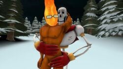 2boys 3d 3d_(artwork) 3d_animation anal anal_sex animated bara cum cum_squirt fire gay grillby long_video longer_than_30_seconds loop male male/male male_focus male_only mp4 no_sound papyrus skeleton source_filmmaker tagme undertale video yaoi yawdeleyo