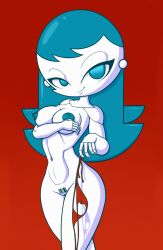 1girls breasts female female_only jenny_wakeman looking_at_viewer my_life_as_a_teenage_robot nickelodeon pussy robot solo velenor xj-9