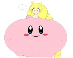 ... 1girls 2022 alternate_breast_size animated big_breasts blonde_hair braided_hair braided_ponytail breast_jiggle breasts breasts_bigger_than_head cassie_(theycallhimcake) enormous_breasts female female_focus flexing giant_breasts gigantic_breasts huge_breasts hyper hyper_breasts jiggle kirby kirby_(series) kirby_t-shirt large_breasts looking_at_viewer massive_breasts mp4 nintendo nipple_bulge no_sound pink_shirt ponytail solo solo_female solo_focus theycallhimcake top_heavy video