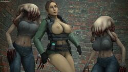 1girls 2futas 3d 3d_(artwork) alien attack aware big_breasts blood body_control brainwashing breasts citizen claw clothing corruption facehugging female female_headcrab female_only futa hair half-life half-life:_alyx half-life_2 head_parasite headcrab headcrab_zombie host human hypnosis hypnotized monster_girl multiple_futa nightmare_fuel nightmare_waifu nipples nude nude_female parasite soldierhunterm source_filmmaker tanktop valve zombie zombie_futa zombie_girl